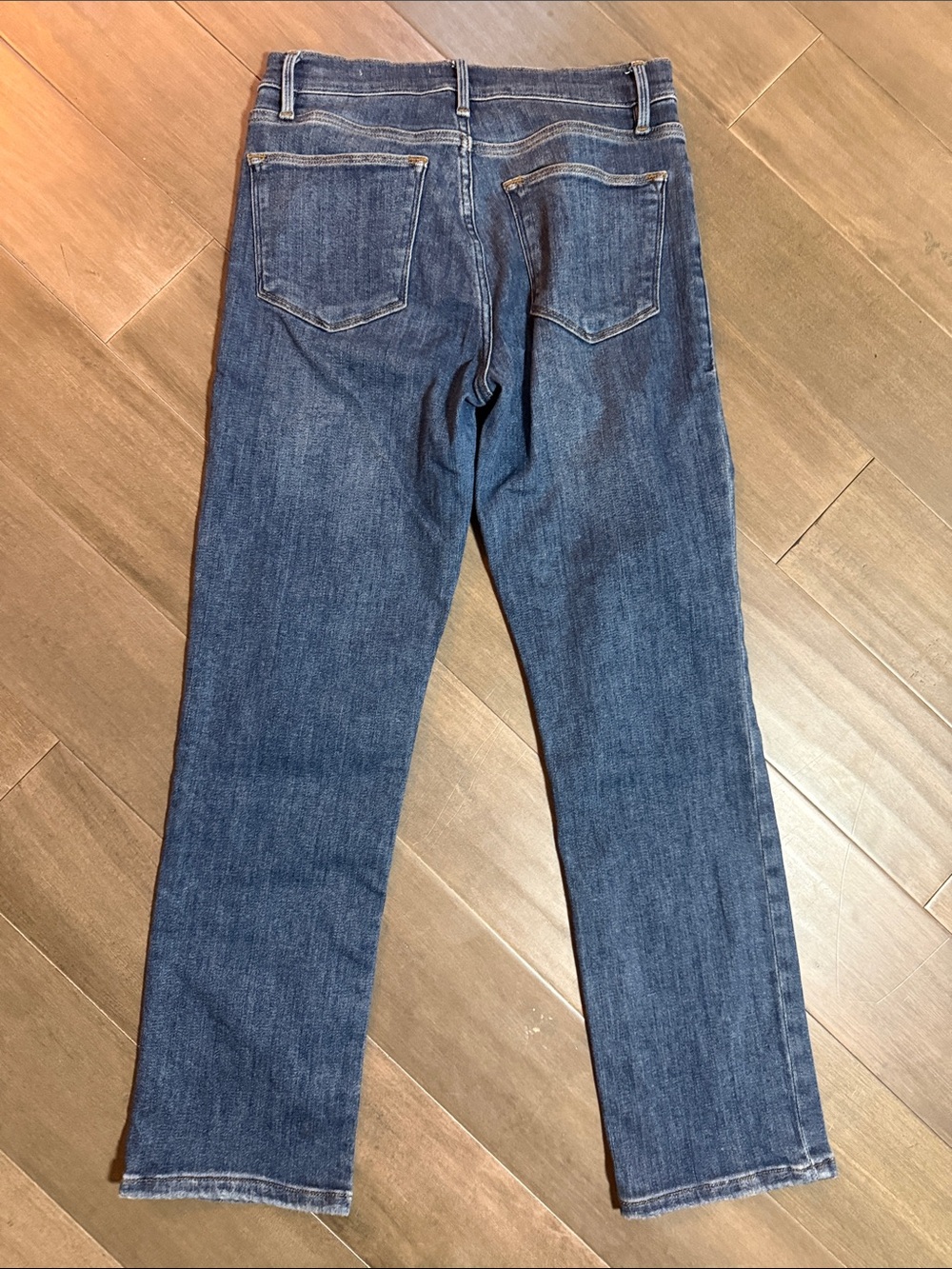 FRAME Le High Straight Jeans in Bestia Blue Wash Size 27 - Picture 3 of 6